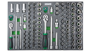 Tủ đồ nghề 7 ngăn 308 chi tiết Toptul GE-30818