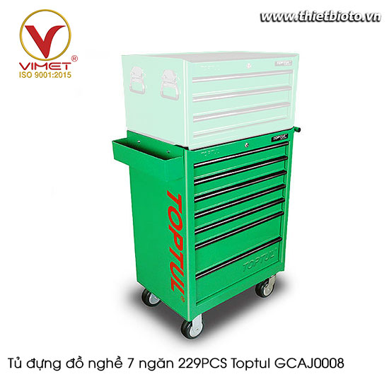 Tủ đựng đồ nghề 7 ngăn 229PCS Toptul GCAJ0008