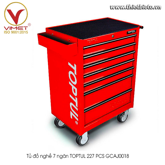 Tủ đồ nghề 7 ngăn TOPTUL 227 PCS GCAJ0018