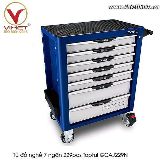 Tủ đồ nghề 7 ngăn 229pcs Toptul GCAJ229N